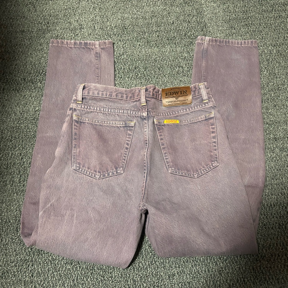 Vintage Edwin Purple Straight Leg Jeans
